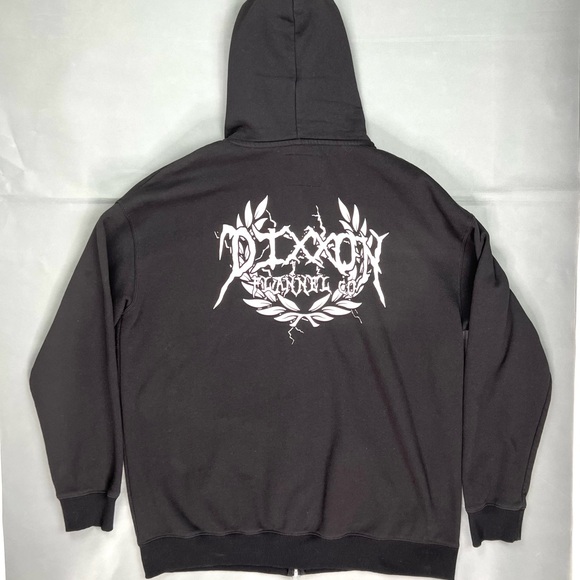 Dixxon Flannel Co. Men’s XXL Sweatshirt Full Zip Up Hoodie Black - Picture 10 of 12